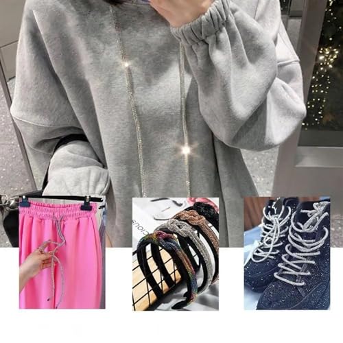 Cordon de strass multicolore pour réparer et embellir un sweat au lacet perdu - 7