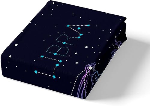 Miniatura 2 de Feelyou Juego de cama de constelación Libra, funda de edredón con diseño de galaxia, espacio exterior, astronomía, estrella, 1 funda de edredón con