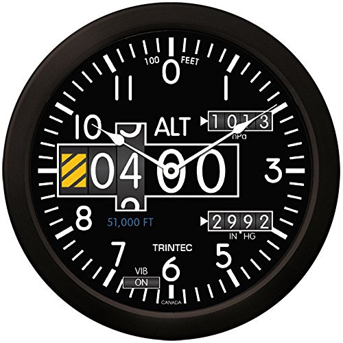 Trintec Massive 14 Aviation Modern Altimeter Wall Clock 2060-14 Aviatrix #TOP25