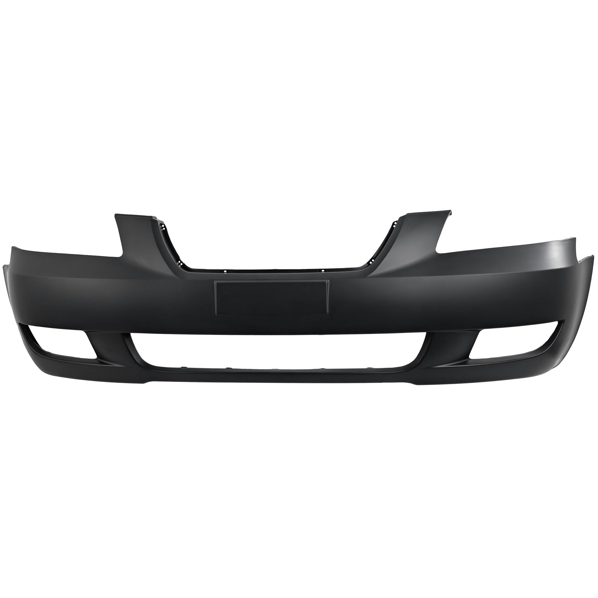 Go-Parts - Front Bumper Cover for Hyundai Sonata 2006-2008, Smooth, Primed (Ready to Paint), with Fog Light Holes, Replacement 2007