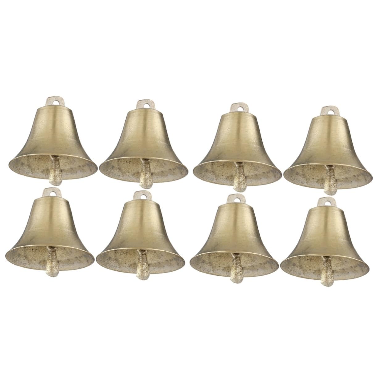 Cloche pour animaux et élevage : lot de 8 cloches de vache et mouton pour pâturage