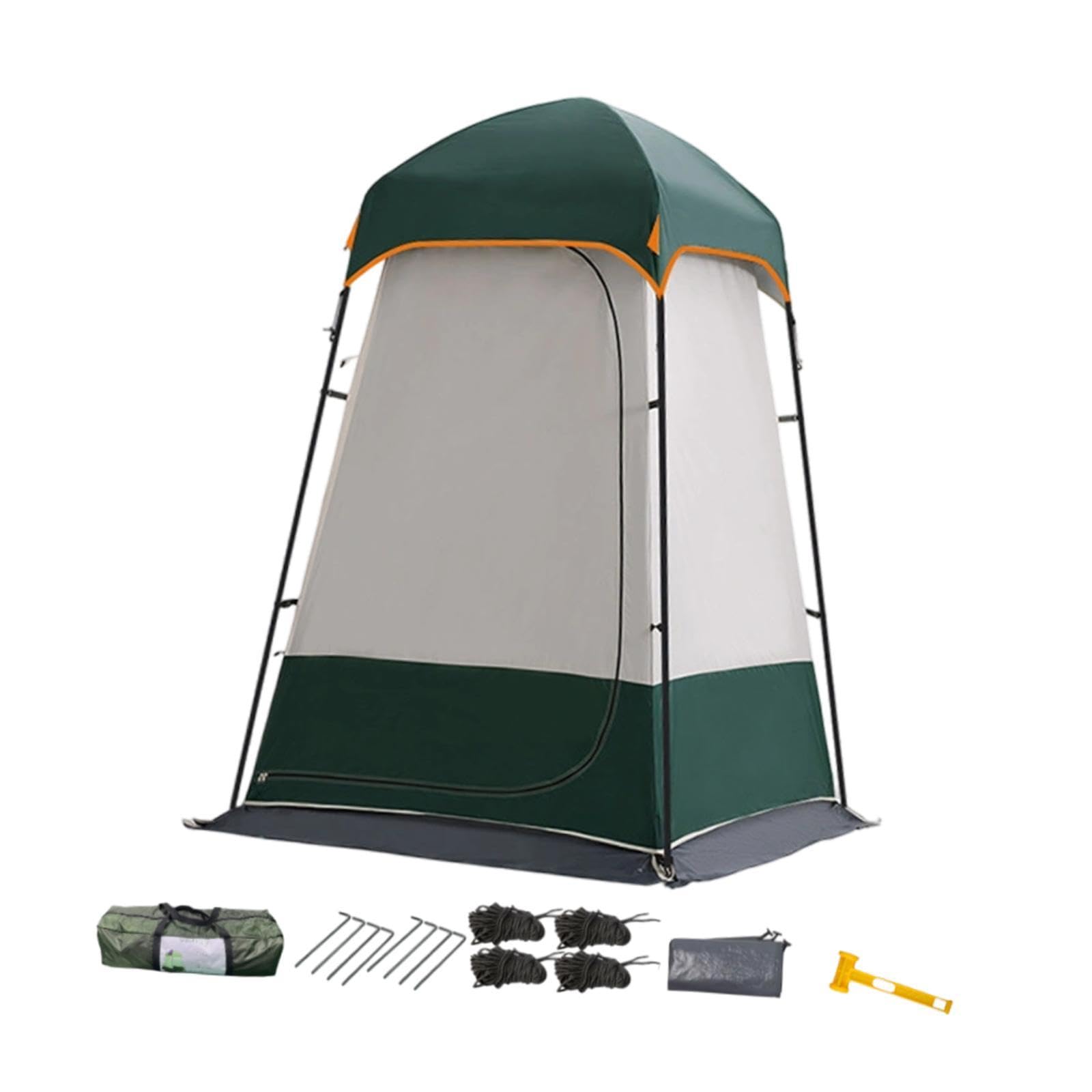 YIJU Privacy Tent Toilet Shelter Waterproof Outdoor Beach Lightweight Built in Hook Shelter Camping Shower Tent Dressing Room, Green