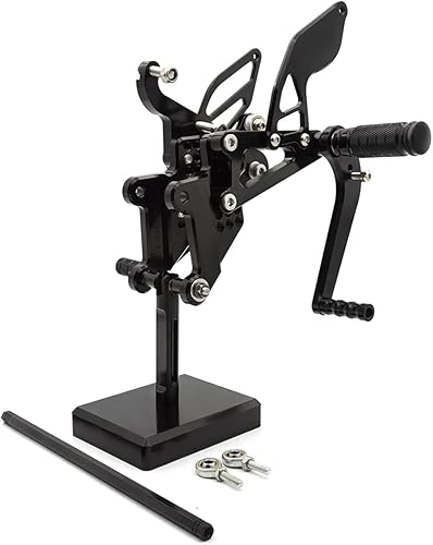 DEFUMP - Juego de estriberas para motocicleta, reposapiés trasero totalmente ajustables, apto para YZF R6 R6S YZF600R 2003 2004 2005 PROCNC