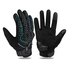 Motorcycle Gloves for Men and Women Touchscreen Motorbike Gloves for BMX ATV MTB Riding Cycling Colorful Reflection