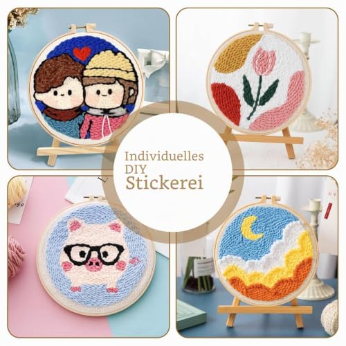 Rairsky Mönchstoff (2 Stück, 50x50 cm) für Tufting und Punch Needle – Bild 6