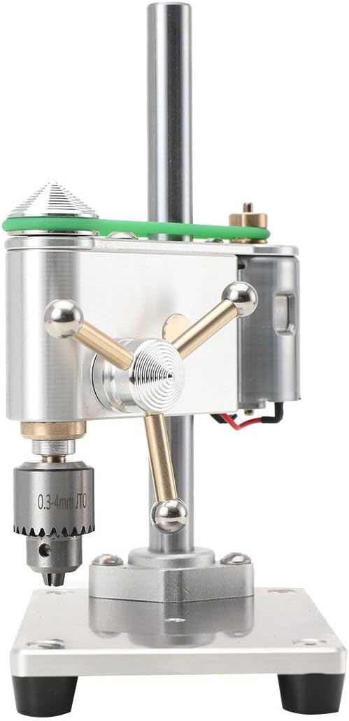 Mini Bench Drill Mini Drill Press for Bench Drilling Machine Portable Electric Drilling Machin for DIY Wood Metal Plastic With Speed Adjustable Power Adapter (0.3-4MM)