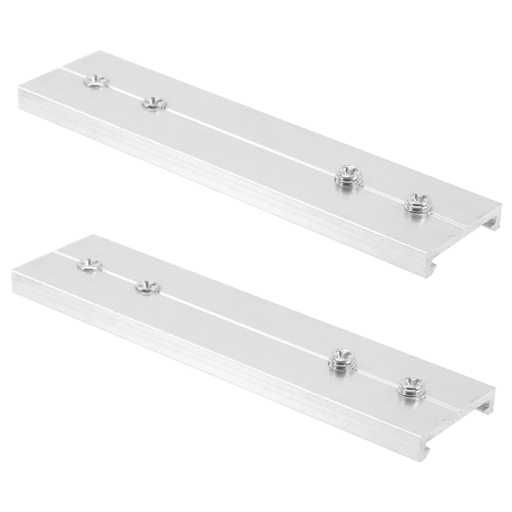 ORFOFE 1set Curtain Track Connector Premium Ceiling Joint for Easy Installation of Drapery Rails Extension Connectors for Heavy Curtains 2pcs