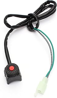 Handlebar Switch 12V 22MM High-Quality Universal Black Durable Kill Stop Switch Horn Button Replacement for Motorcycle/Pit/Quad/Bike Switch Replacement