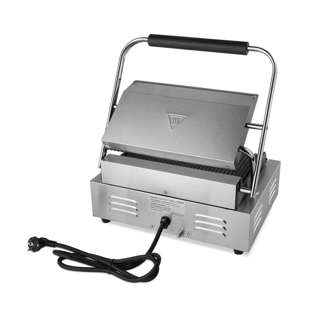 Maxima Gril de contact gastro – Rainuré – Plaque de cuisson simple – 33,5 cm