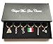 Price comparison product image Libby's Market Place Italy Wine Glass Charms with Gift Box