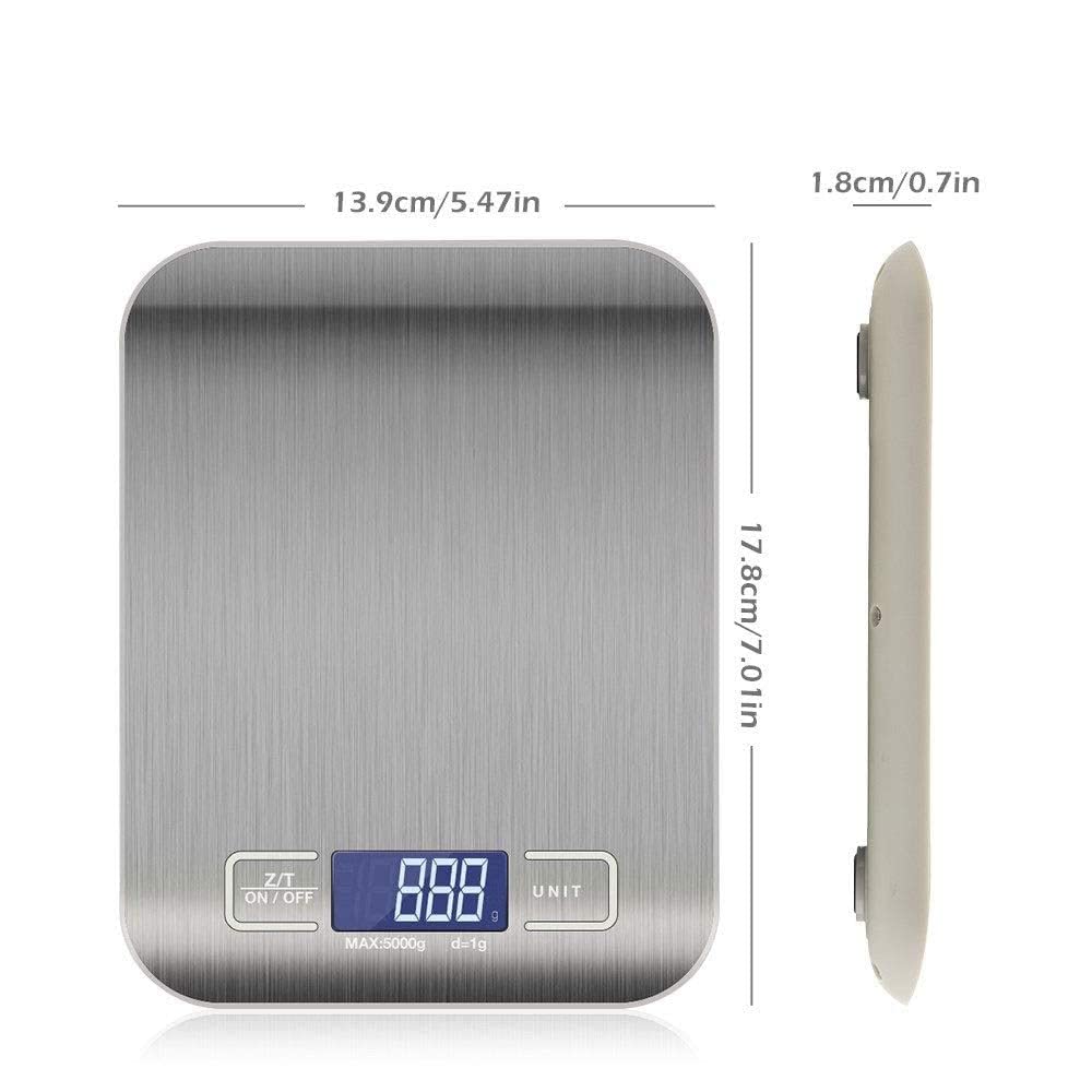 Balance de cuisine en acier inoxydable - Balance électronique pour aliments
