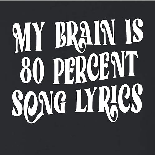 Miniatura 4 de Go All Out Sudadera con capucha My Brain Is 80% Song Lyrics Funny Gift Idea para hombre y mujer