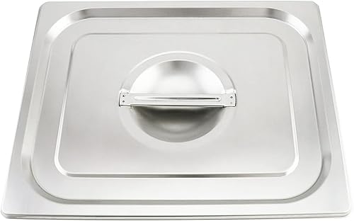 NADDA Bandeja de mesa de vapor antiatascos de tamaño 12, paquete de 6 sartenes de acero inoxidable para calentador de alimentos comerciales,