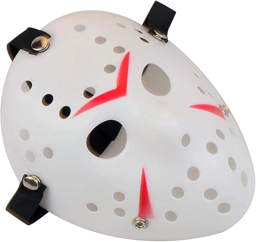 Miniatura 2 de Gmasking Friday the 13th Hockey Horror Jason vs. Freddy máscara Disfraz para Halloween., talla única , BlancoRojo