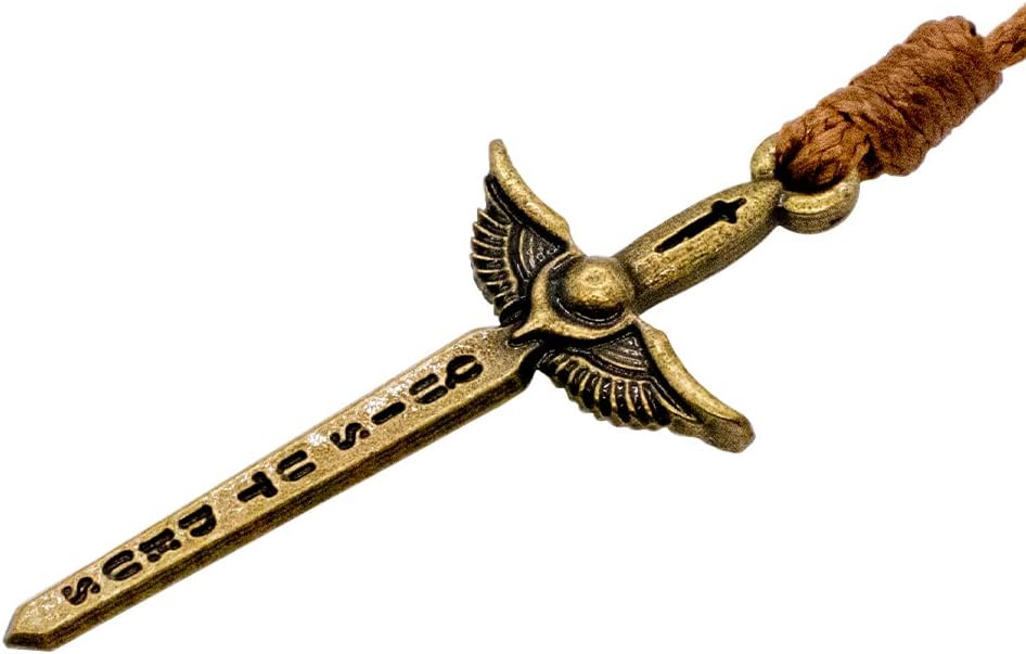 Saint Michael the Archangel Sword Pendant on Cord | "Quis Ut Deus" | Patron Saint of Police and Soldiers | Great Catholic Gift for Confirmation - Image 2