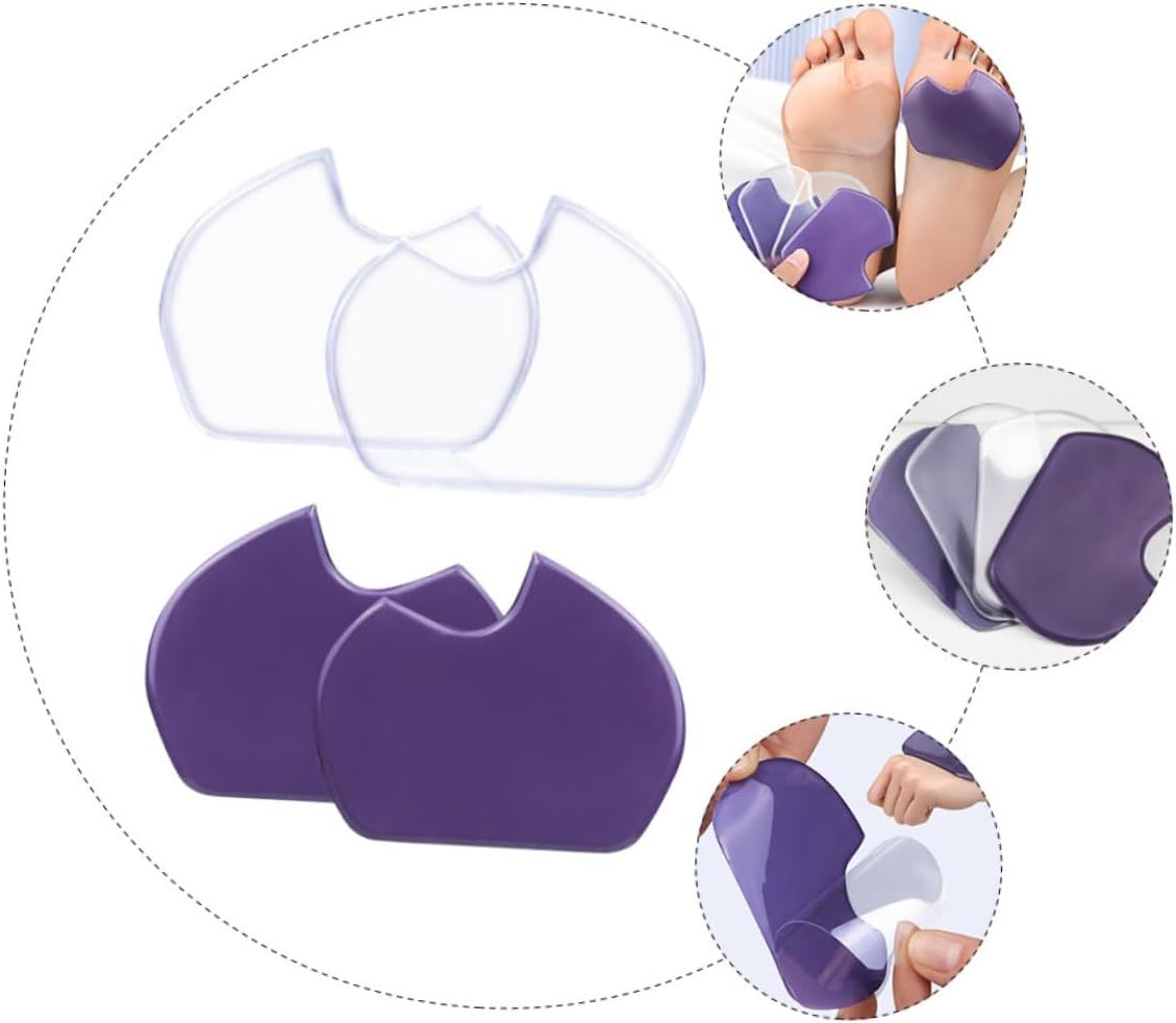 Metatarsal Pads Half Foot Cushions 2 Pairs Non-Slip Forefoot Pads Soft Ball of Foot Cushions for High Heel Shoes Relief
