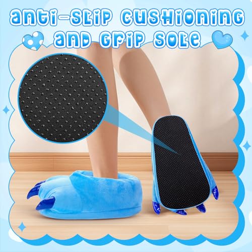 JaGely Soft Unisex Claw Slippers 5.5-11 Size Funny Animal Paw Home Warm Shoes for Winter Halloween Christmas Gifts4