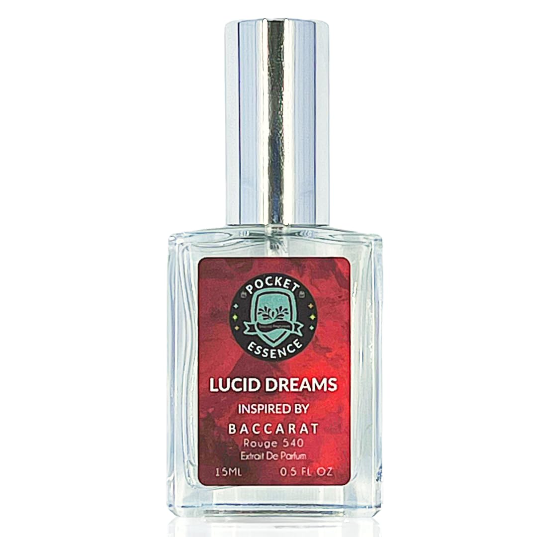 Pocket Essence Lucid Dreams | Extrait de Parfum | Inspired Baccarat 540 | Unisex | 0.5 FL OZ 15ML