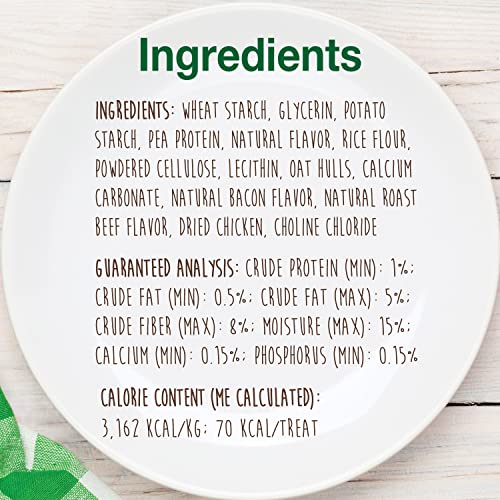 Nylabone Healthy Edibles Long-Lasting Dog Treats - Natural Dog Treats For Small Dogs - Dog Products - Bacon Flavor, X-Small/Petite (8 Count) #TOP4