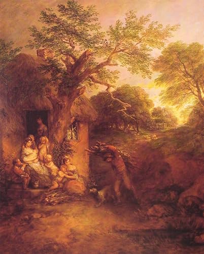 Lienzo de pintura mural de Gainsborough con acabado artístico elegante de 60x90cm