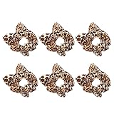 BAZEITFLOW 6 piezas Unidades Coleteros Leopardo Elásticos para Mujer Accesorios Pelo Suaves y Firmes para Moños y Coletas Cómodos y Resistentes Diseño Animal Print Moderno