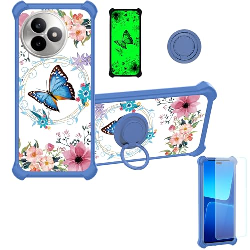 Custodia Comaptibile per Xiaomi Redmi K80 Ultra Case con 9H HD Vetro Temperato Cover Supporto PC + YGL-LHD silicone