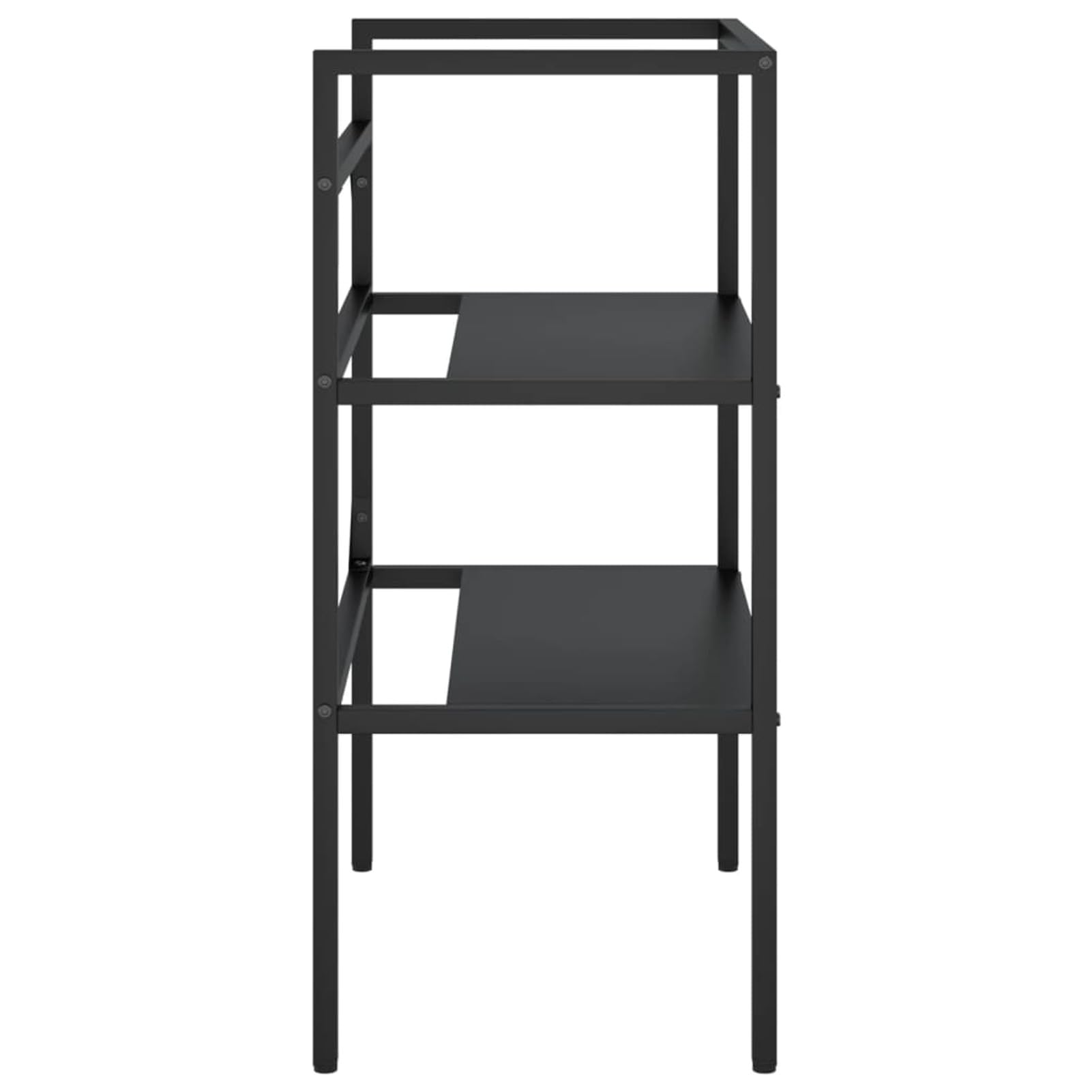 LAPOOH Estructura de Lavabo de Hierro Negro 59x38x83 cm, Caballetes para Mesa, Caballete Metalico, Mesa Trabajo, Caballete Trabajo 338488