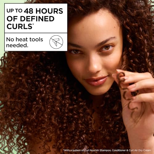 Garnier Fructis Curl Nourish Moisturizing Conditioner for Curly Hair, Plant Protein and Coconut Oil Formula, Up to 48HR of Curl Definition, Sulfate Free & Vegan, 21 Fl Oz (Packaging May Vary) - image 2