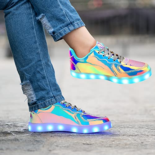 Image of Light Up Shoes Men Women LED Shoes USB Charging Adult High Top LED Sneakers Glow in The Dark Footwear for Dancing Party Festivals Festivals