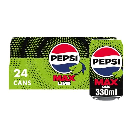 Pepsi Max Lime No Sugar Cola Dosen, 24 x 330 ml