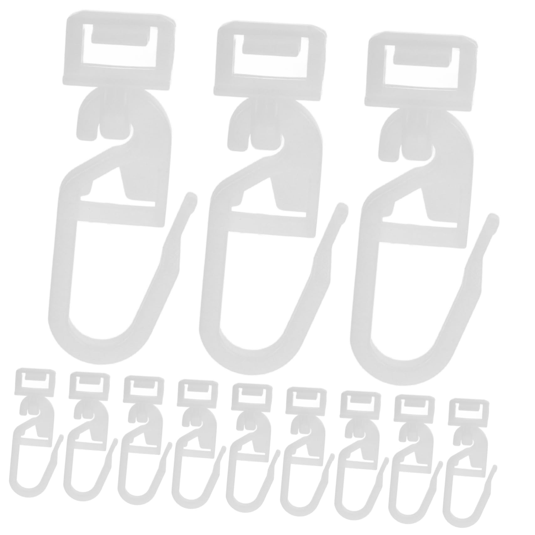 BESPORTBLE 5 Set Di Ganci Per Tende Da Doccia in Plastica Allungabili Per Bagno E Spogliatoio 36 Pezzi * 5
