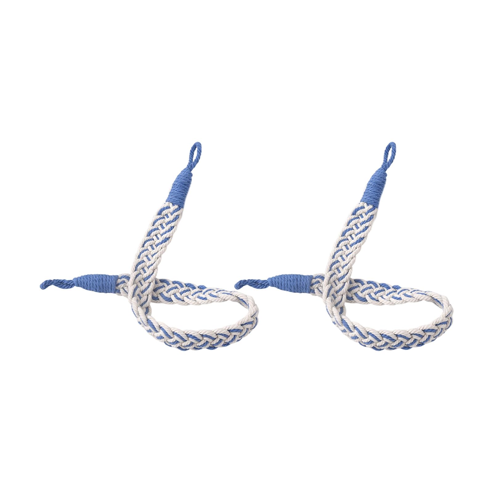 Tsophreniq Of 2 Braided Fabric Curtain Tiebacks Rope Window Drapery Holdbacks Straps Cords Accessories Handwoven Holders