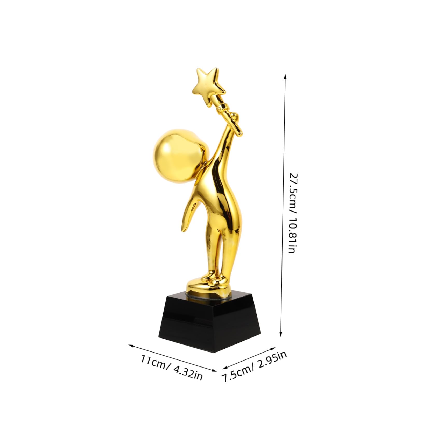 Trophée en Résine Dorée, Décoration de Danse pour Cérémonie et Concours