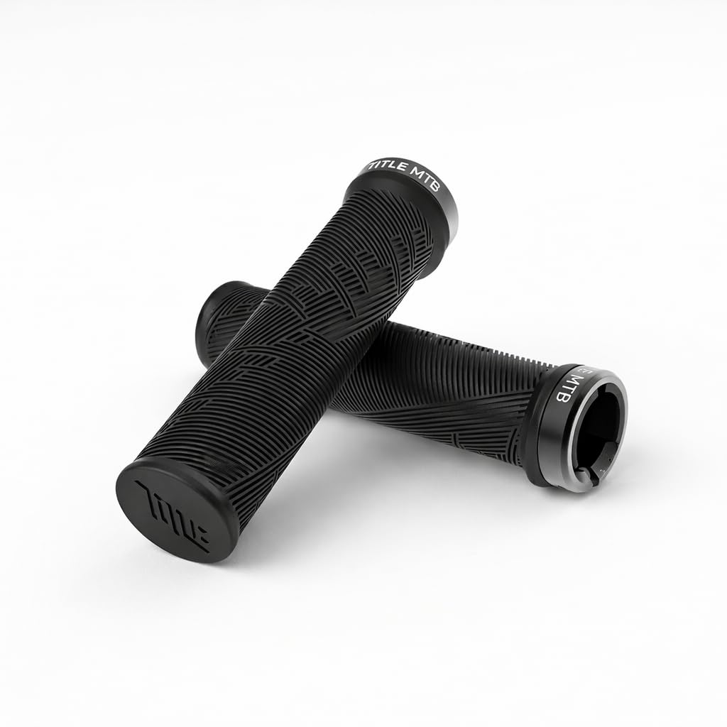 Title Form Lock-On Grips, Bike Handlebar Grips (Black, Regular)