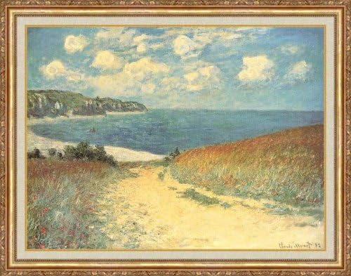 Amazon.com: "Chemin Dans Les Bles A Pourville" by Claude Monet - Framed