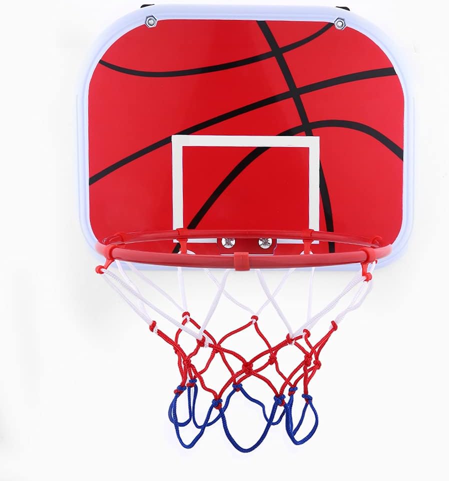 Indoor Basketball Board, Basketball Board Net Basketbal Hoop, Plastic + Iron Home for Kids