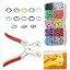 Colorful Hollow Prong Snaps