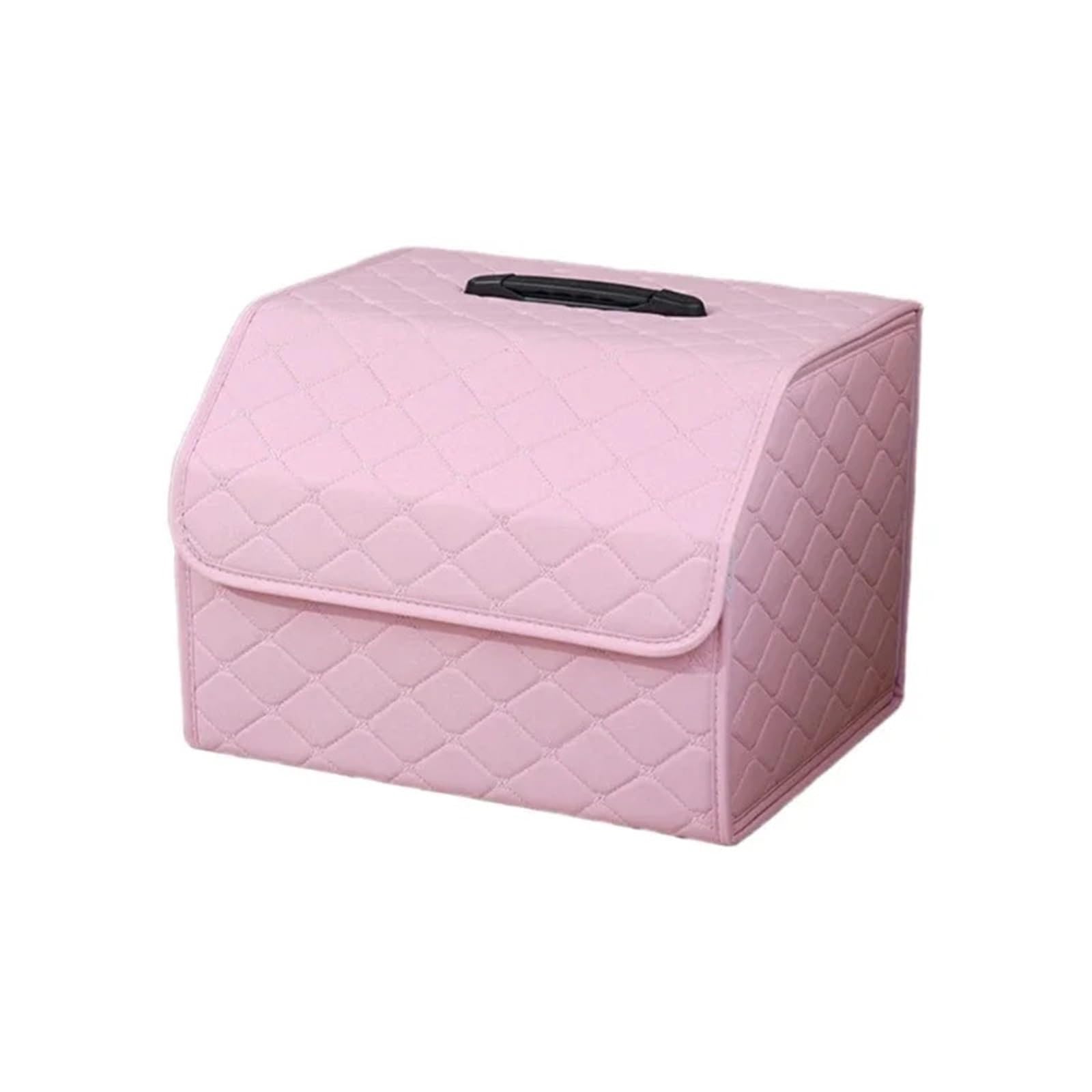 RVIFY Boot Storage Car Trunk Storage Organizer (Foldable Design) Compact Cargo Box For Keeping Your Vehicle Interior Organized And Clutter-Free Car Boot Organiser(Pink B,Big)