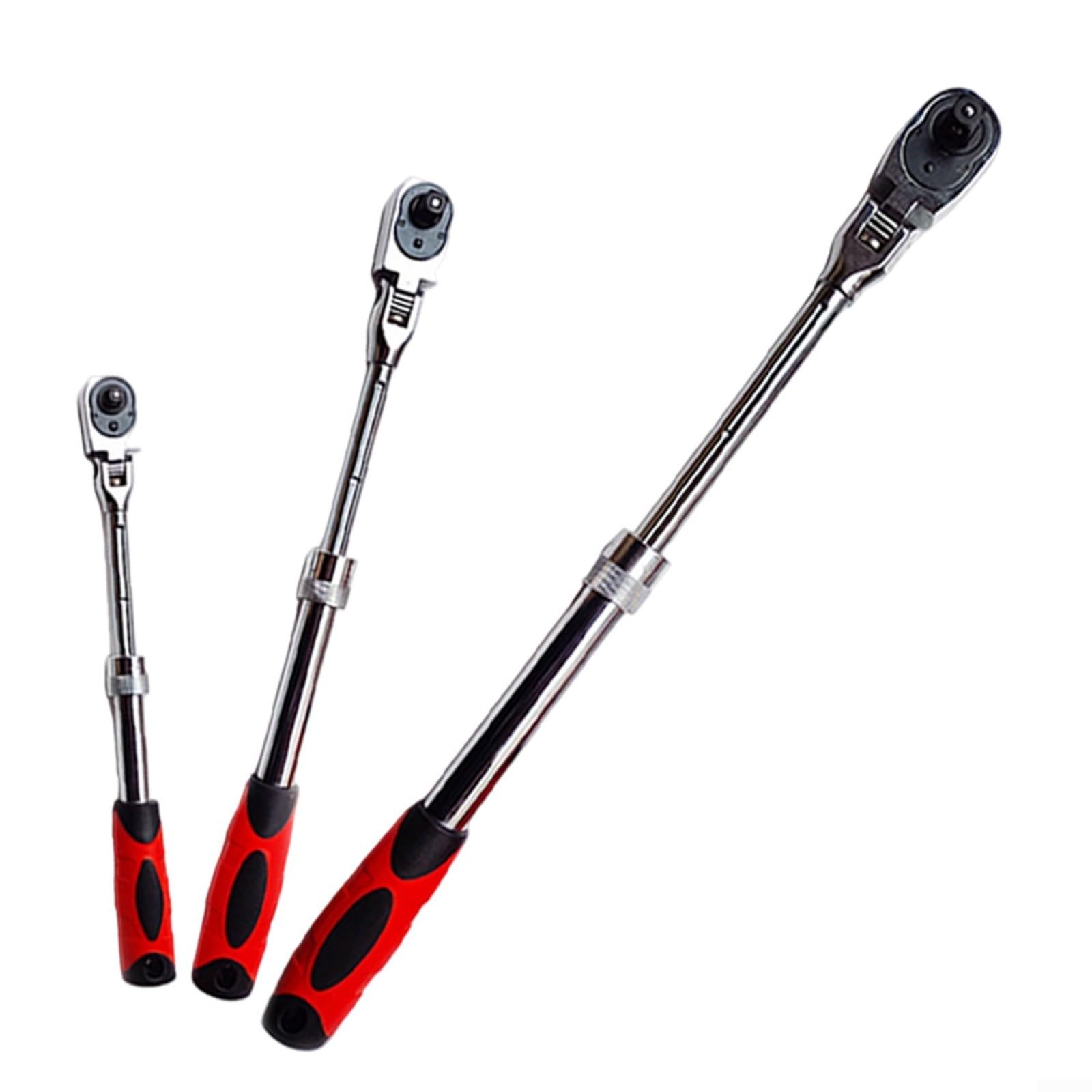 Llave de trinquete retráctil mecánica con diseño de engranaje de 72 dientes que permite un giro mínimo de 5 grados en áreas confinadas (B)