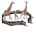 Produktbild Wildlife Schleich Giraffen Familie (14749 + 14750 + 14751) + 42304 Gatter