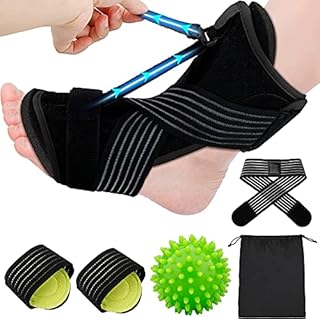 Plantar Fasciitis Relief Set,2022 Plantar Fasciitis Night Splint Adjustable Achilles Tendonitis Support Arch Foot Ankle Pain Drop Brace for Women Men