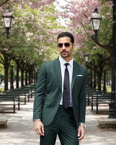Suits for Men Regular Fit Men Suits 2 Piece Set Tuxedo Jacket and Pants Wedding Prom Business Party Attire2