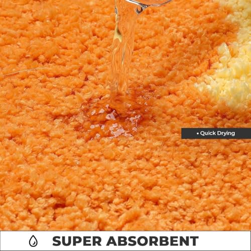 Image of AAZEEM Mat Rugs Non-Slip Abstract Bath Rugs Cute Mat Washable for Tube|Rectangular Door Mat for Home |Drawingroom |Easy Clean Indoor and Outdoor Floor Mat |Super Absorbent |White |16 inchx24 inch & 20 inchx32 inch |