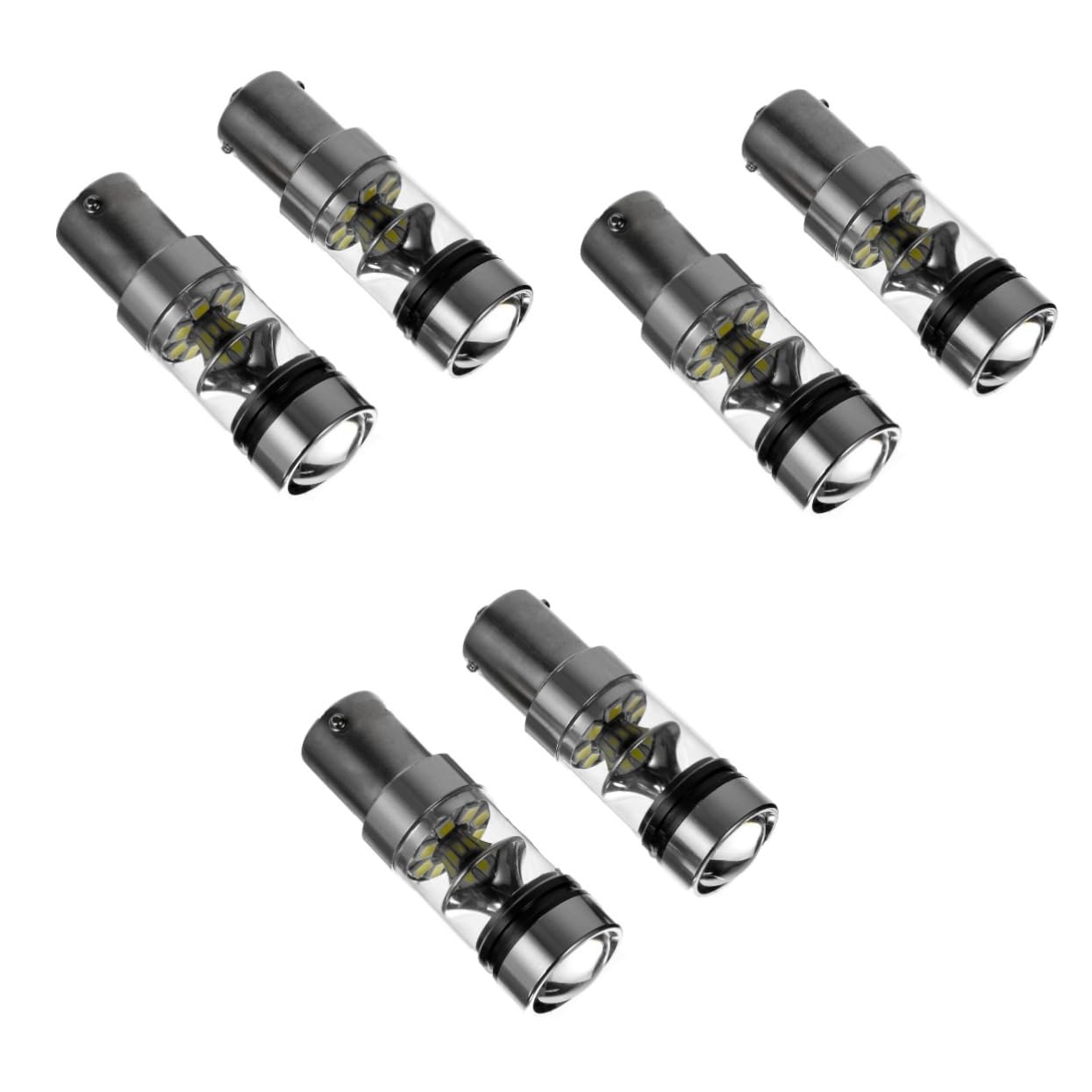 GLEAVI 3 Coppie Di Lampadine A Led 20 1156 Per Indicatori Di Direzione Per Auto Di Retromarcia Diurne Lumen Elevati Installazione Ridotta
