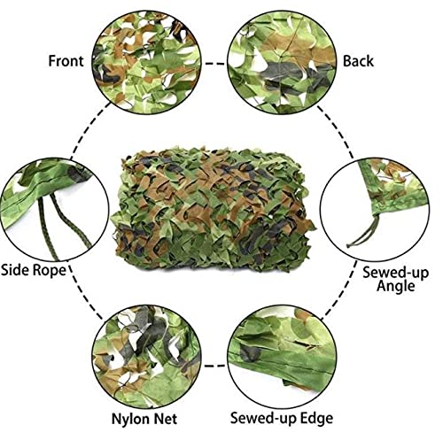 Camouflage Netz, Tarnnetz Sonnenschutz Tarnnetz Dschungel Sichtschutz Armee Tarnung Net Tarnung Netz 3×3m 3×4m 4×5m 4×6m… – Bild 6