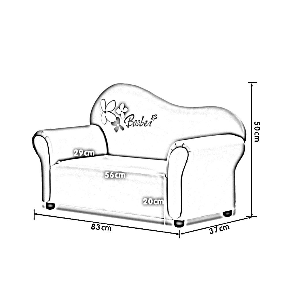 Poltroncina Per Bambini In Velluto Morbido Con Struttura In Legno - Sedia Per Bambini 0-3 Anni - Perfetta Per Leggere, Giocare E Rilassarsi - Colore Grigio - Capacità 74kg - 4
