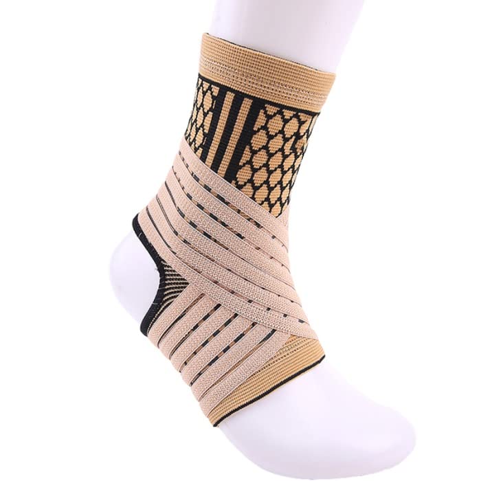 High Elastic Compression Nylon Ankle Bandage Brace Support for Sports Basketball Soccer Protective Football Ankle Support(D)