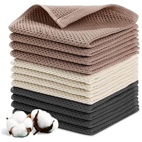 YUTUY 12pcs Torchons en Coton Cover