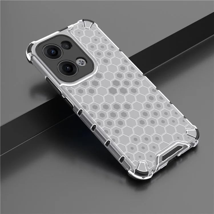 Image of Hard PC Back Case Cover for Oppo Reno 13 5G Anti Slip Ultra Thin Shockproof Reinforced Corners (Polycarbonate|Clear)
