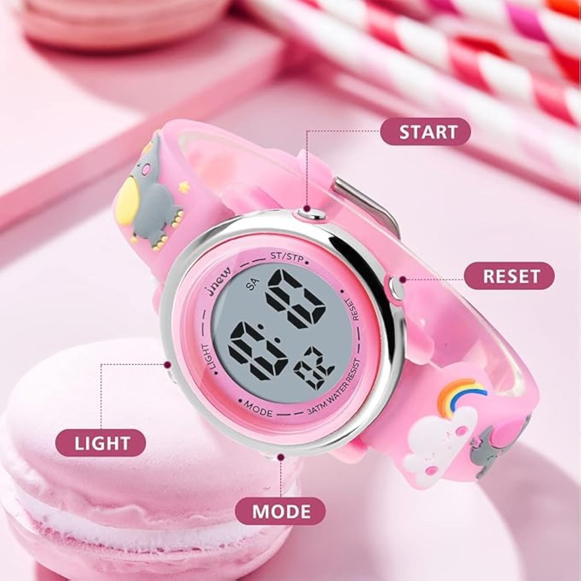 Kids LED Unicorn Watch with Silicone Strap